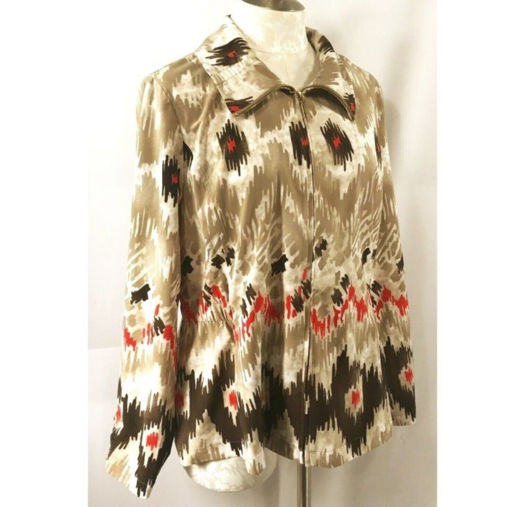 New Chico's Zenergy Neema Jacket size 2 M/L Tribal